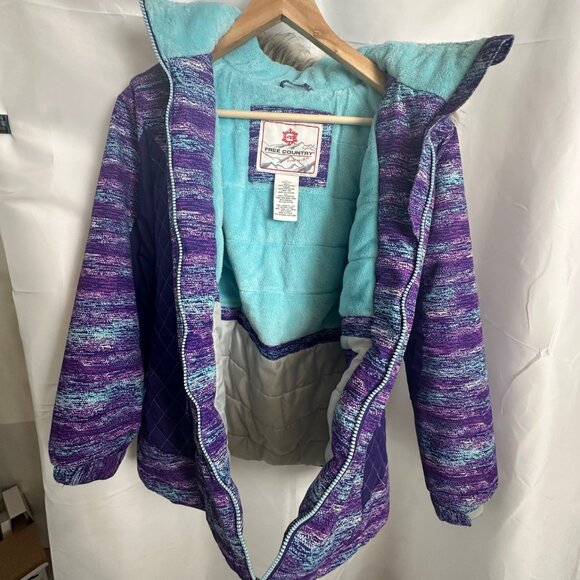 Free Country Purple Ski Snowboard Snow Winter Jacket L 14/16 - Picture 2 of 8